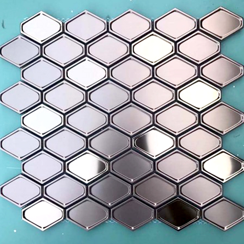 Späteste Design-Wand-Fliese-Edelstahl-Laternen-Mosaik-Fliese für Küche Backsplash