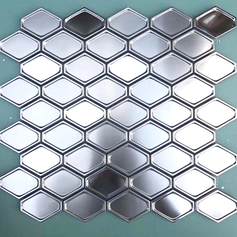 Späteste Design-Wand-Fliese-Edelstahl-Laternen-Mosaik-Fliese für Küche Backsplash